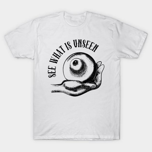 Vintage Mystical Eye In Hand Esoteric Occult T-Shirt by Foxxy Merch